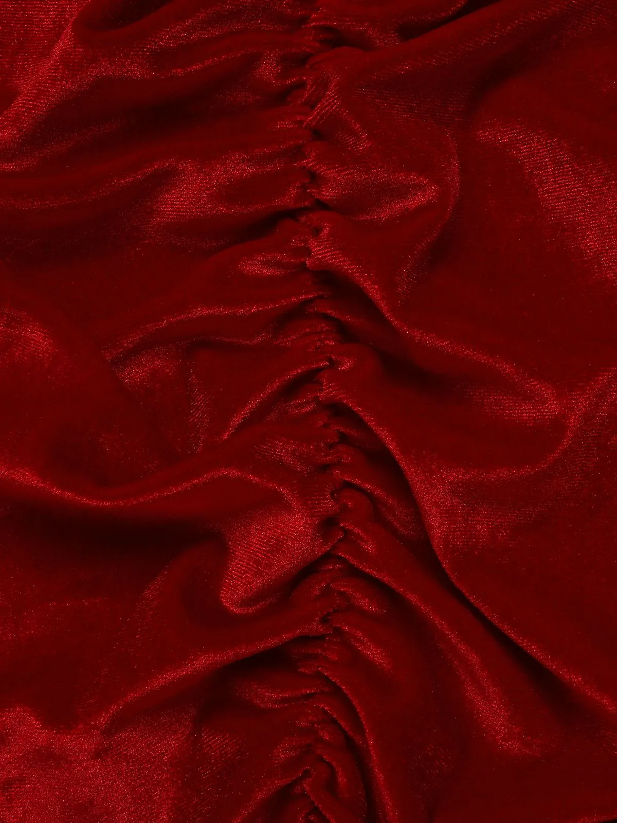 1960s Solid Velvet Sling Dress With Sleeves