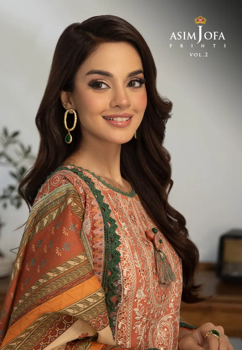 AJBP-39 EMBROIDERED LAWN 3-PCS