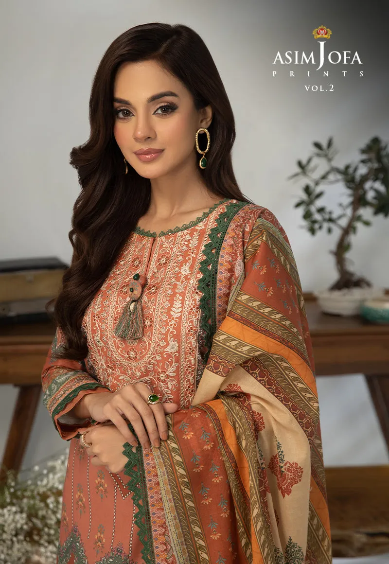 AJBP-39 EMBROIDERED LAWN 3-PCS