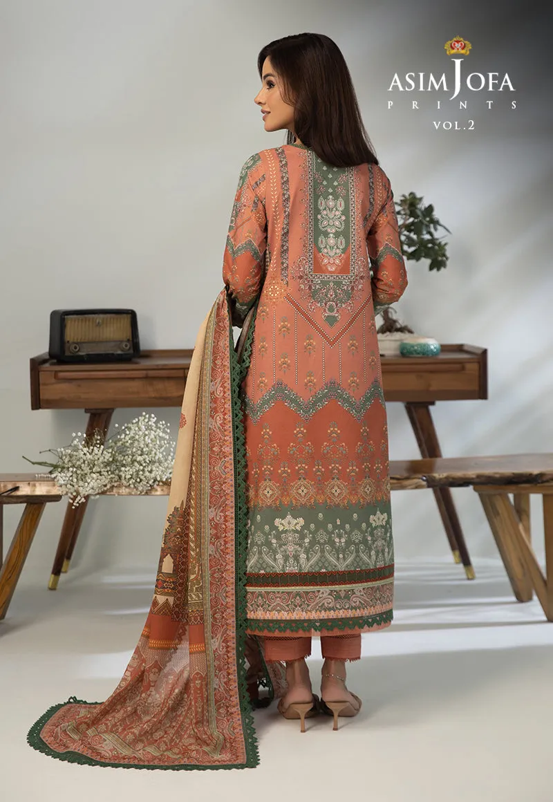 AJBP-39 EMBROIDERED LAWN 3-PCS