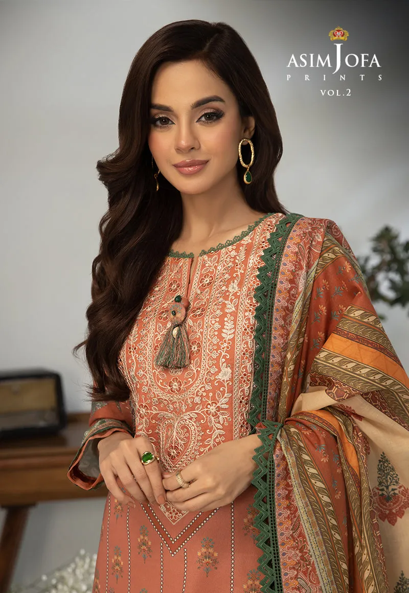 AJBP-39 EMBROIDERED LAWN 3-PCS
