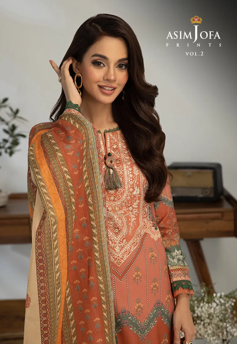 AJBP-39 EMBROIDERED LAWN 3-PCS