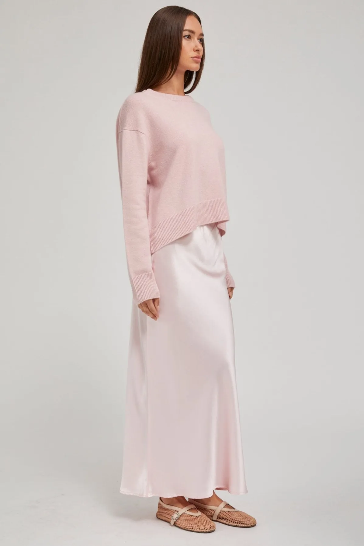 Ballet Silk Bias Maxi Skirt PR