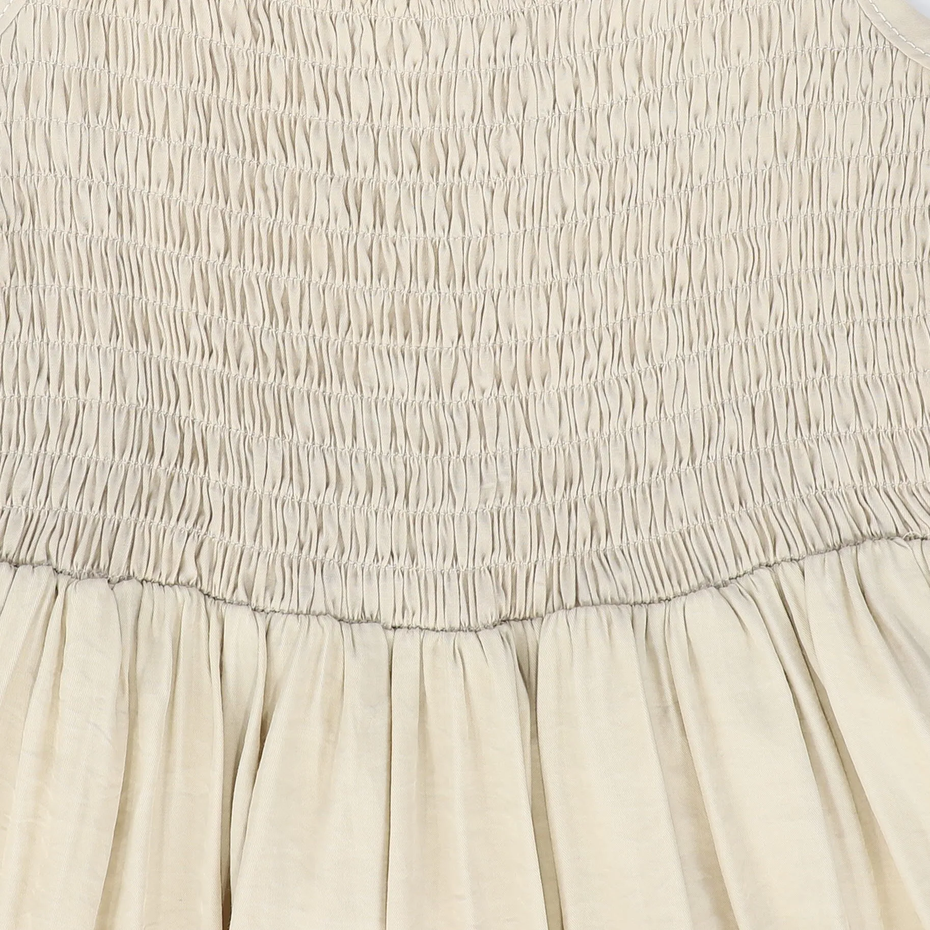 BAMBOO TAN TIERED SMOCKED MAXI JUMPER [FINAL SALE]