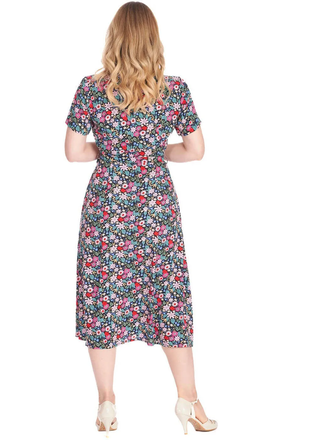Banned Tea Party 40's Flare Dress Black