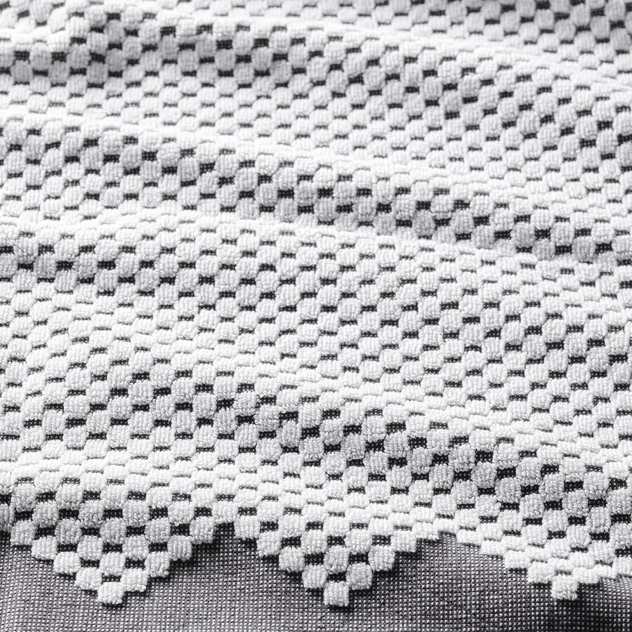 Bath towel Ikea Fjällstarr, white/grey, 70x140 cm