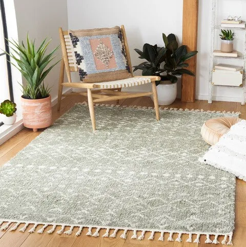 BERBER FRINGE SHAG 516, SAGE
