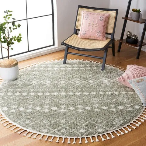 BERBER FRINGE SHAG 516, SAGE