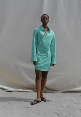 Birgitte Herskind Dorothea Dress in Green Stripe