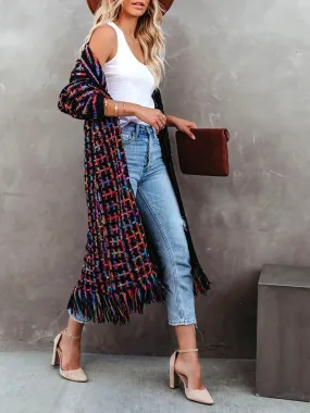 Bohemian Vintage Fringe Cardigan