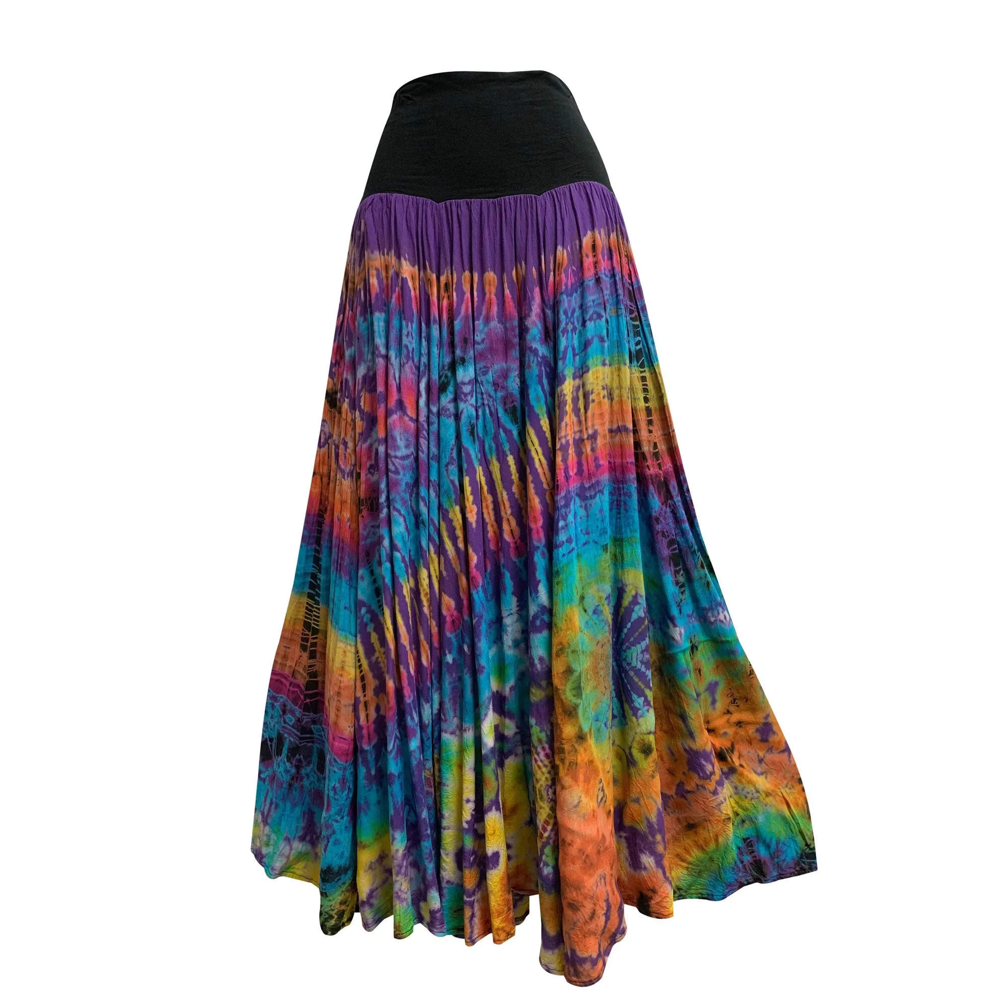 Boho Tie-Dye Convertible Long Hippie Bubble baloon gypsy Skirt