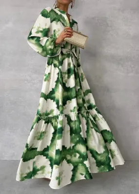 Boho Tie-Dye Maxi Dress