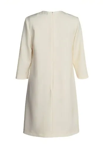 BUTTON MID-LENGTH SLIM DRESS