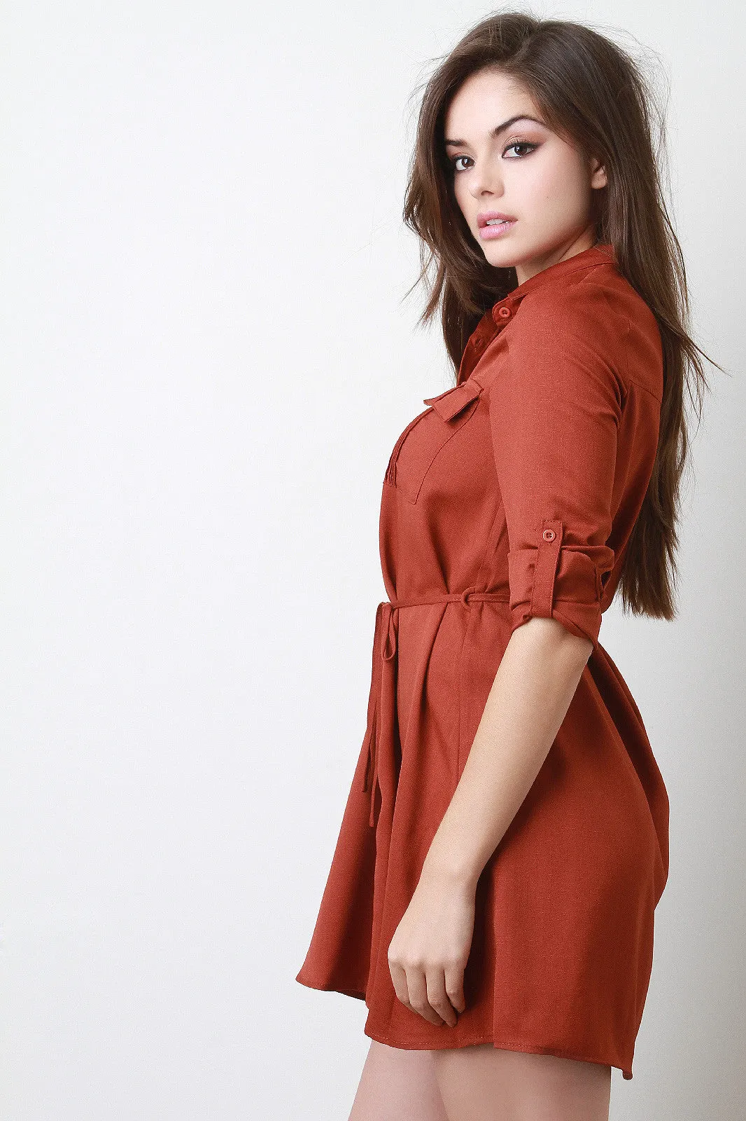 Button Up Shirt Dress
