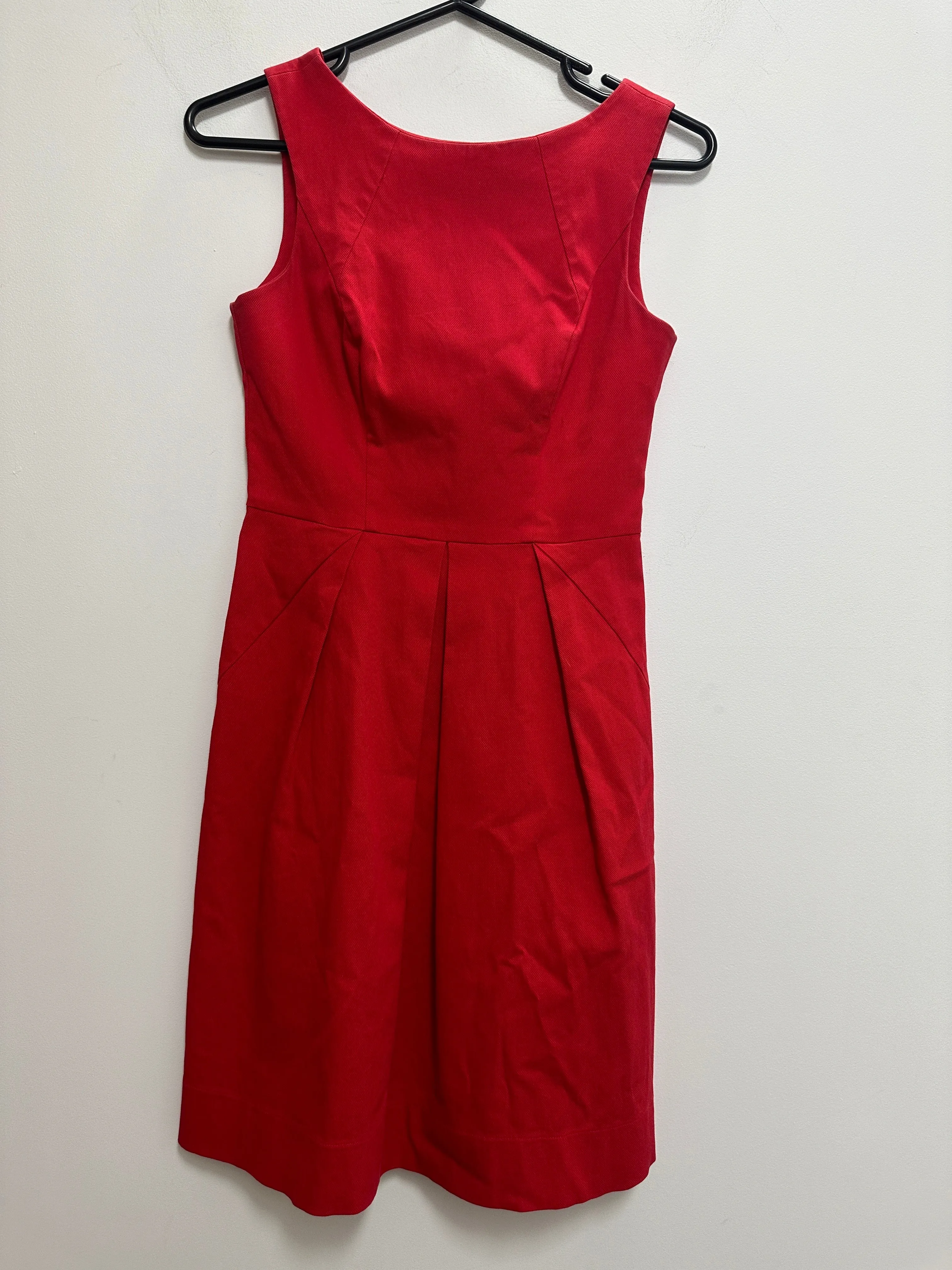 Chic A-Line Dress in Red