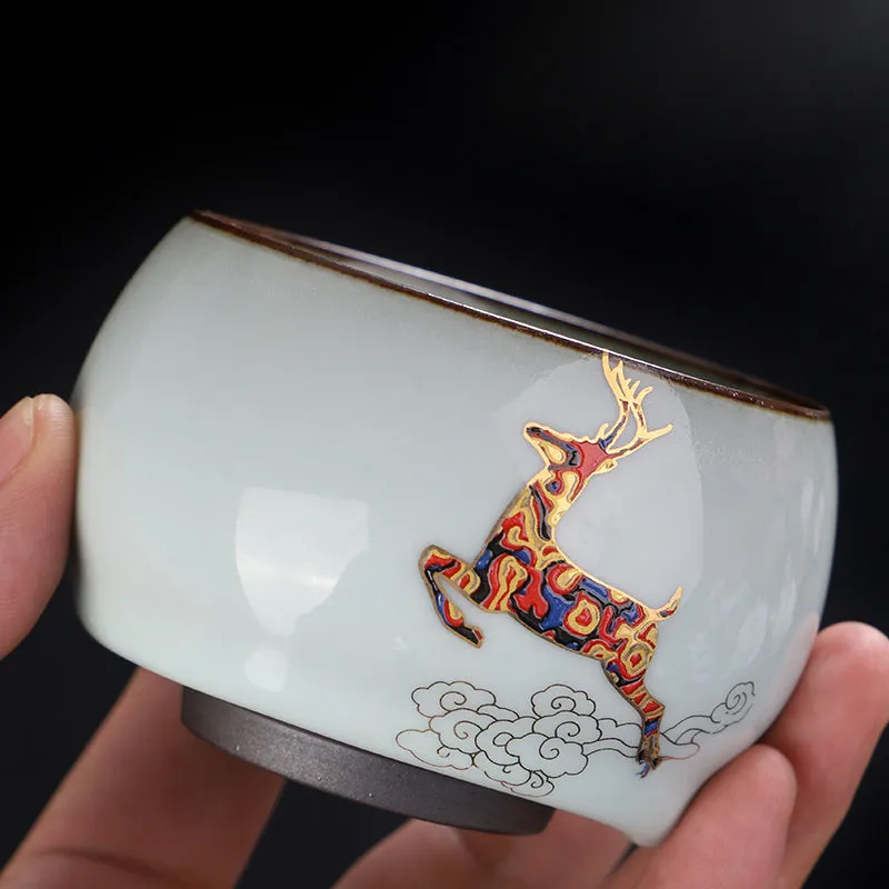 Chinese Traditional Retro Style Crackle Color