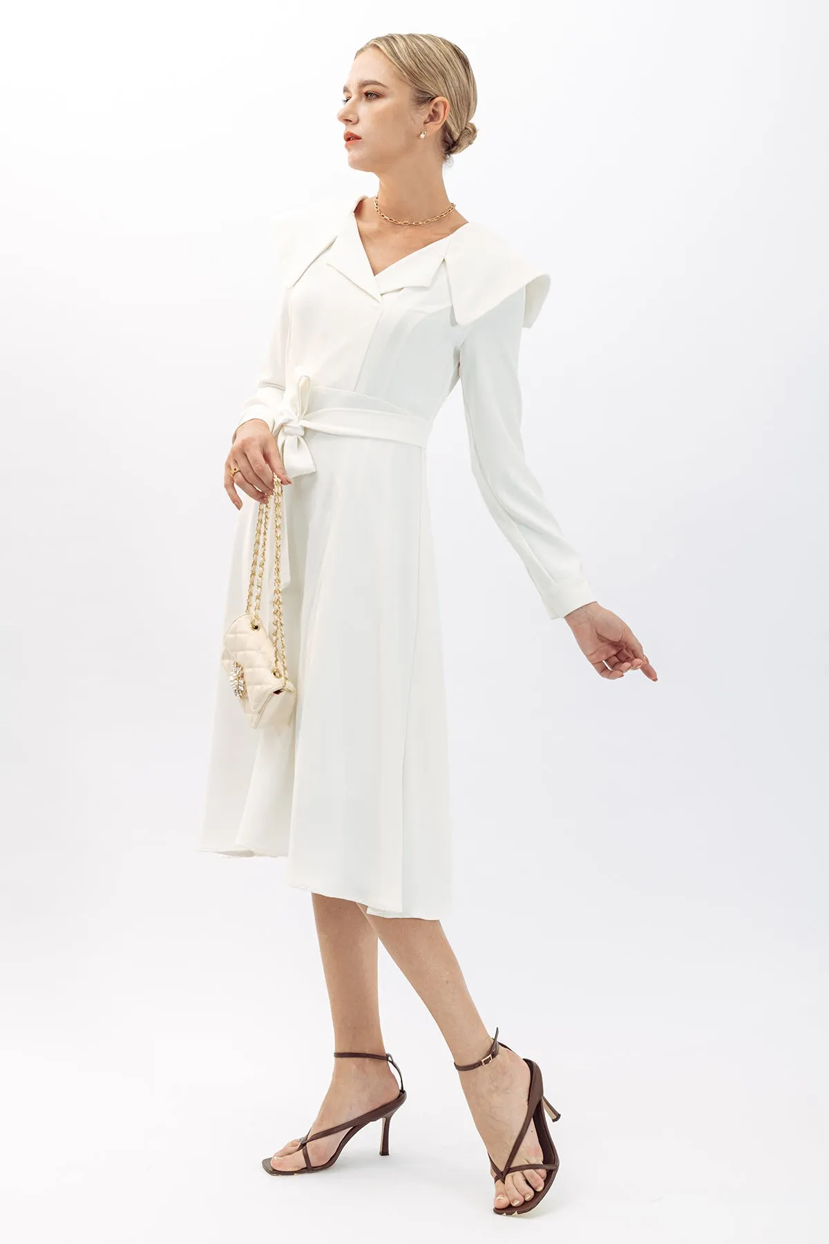 Clarrisse Statement Collar Maxi Dress