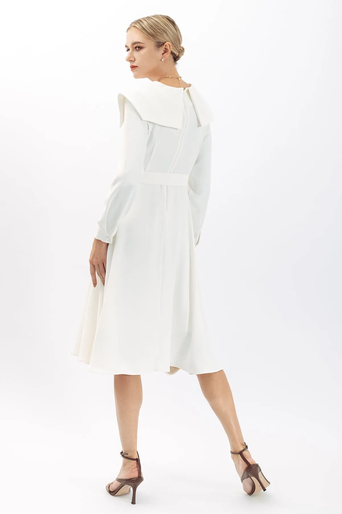 Clarrisse Statement Collar Maxi Dress