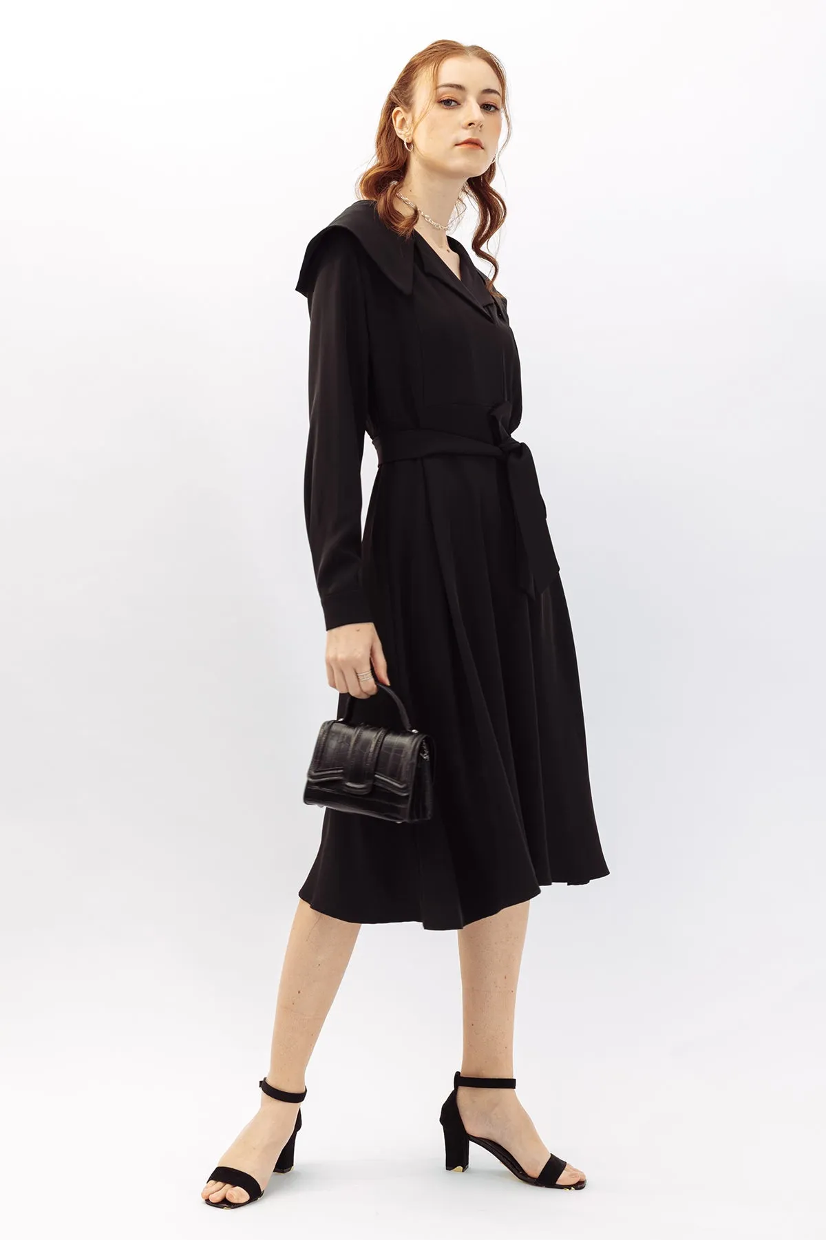 Clarrisse Statement Collar Maxi Dress