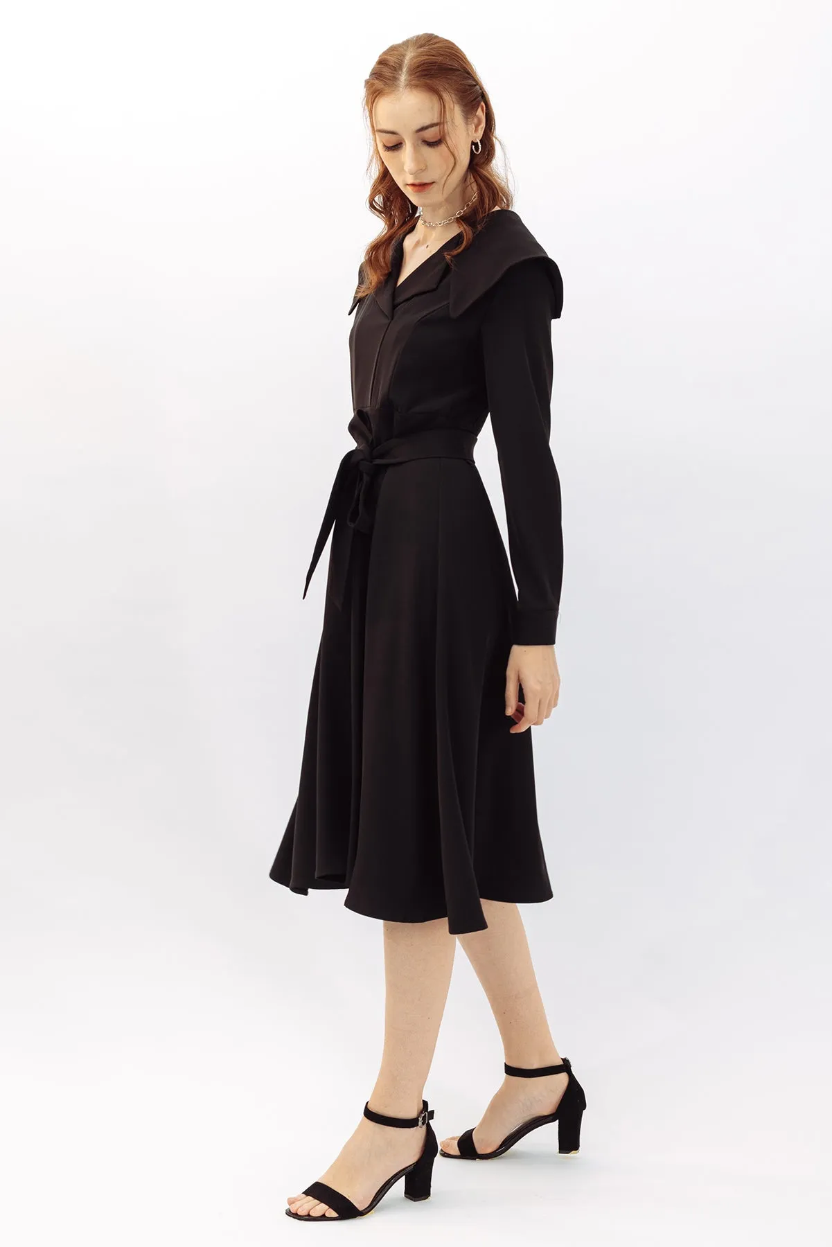Clarrisse Statement Collar Maxi Dress