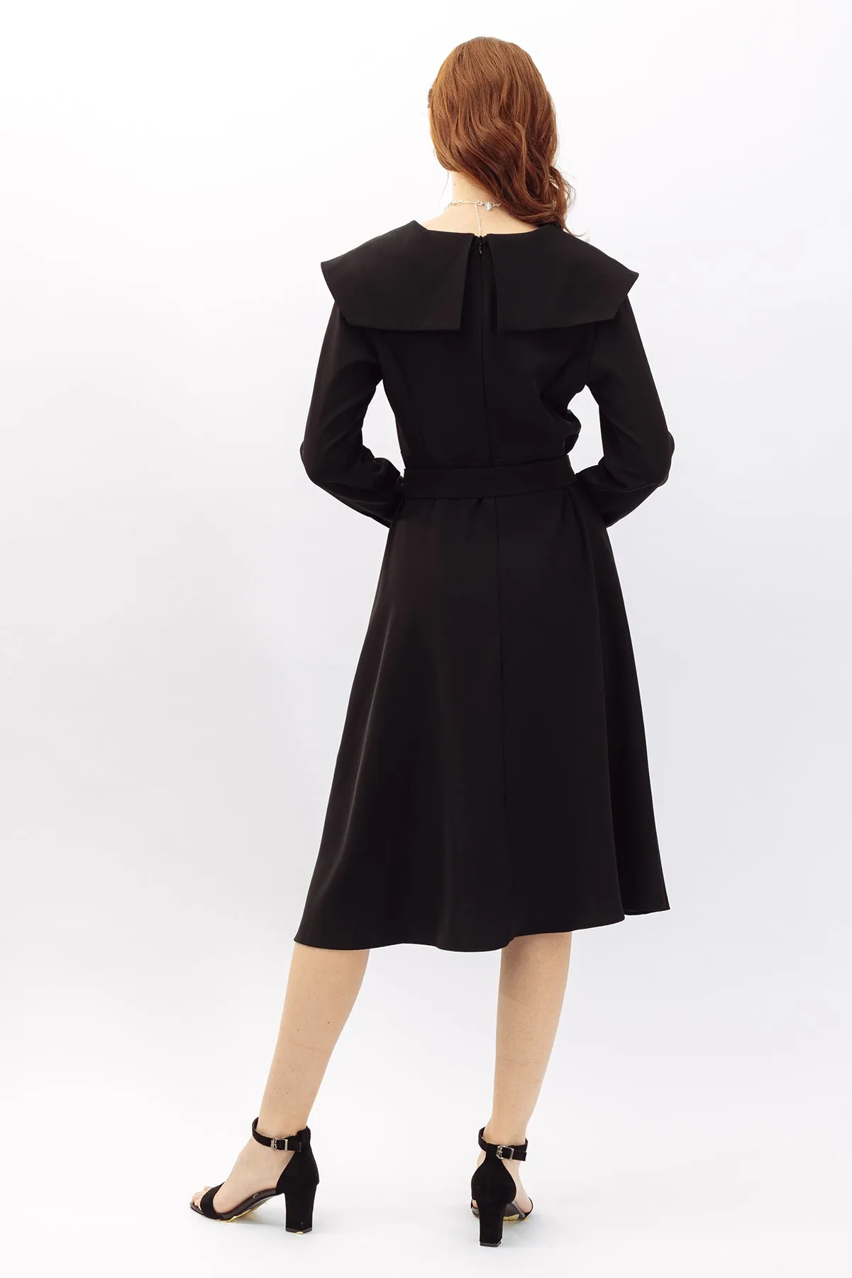 Clarrisse Statement Collar Maxi Dress