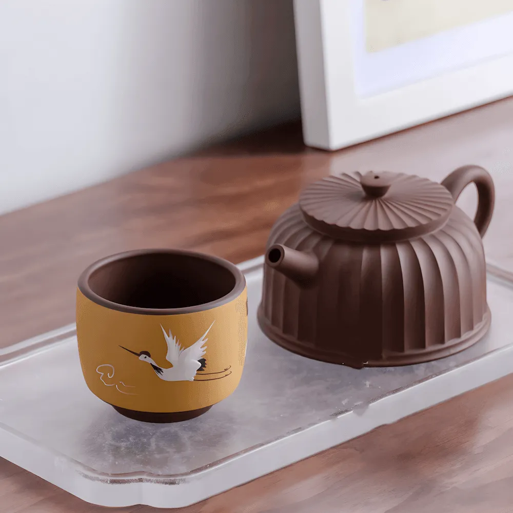 Crane Teacup