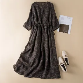 Crazy Style Loose Round Neck A-line Dress