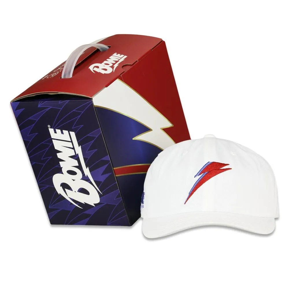 David Bowie Bolt White Dad Hat