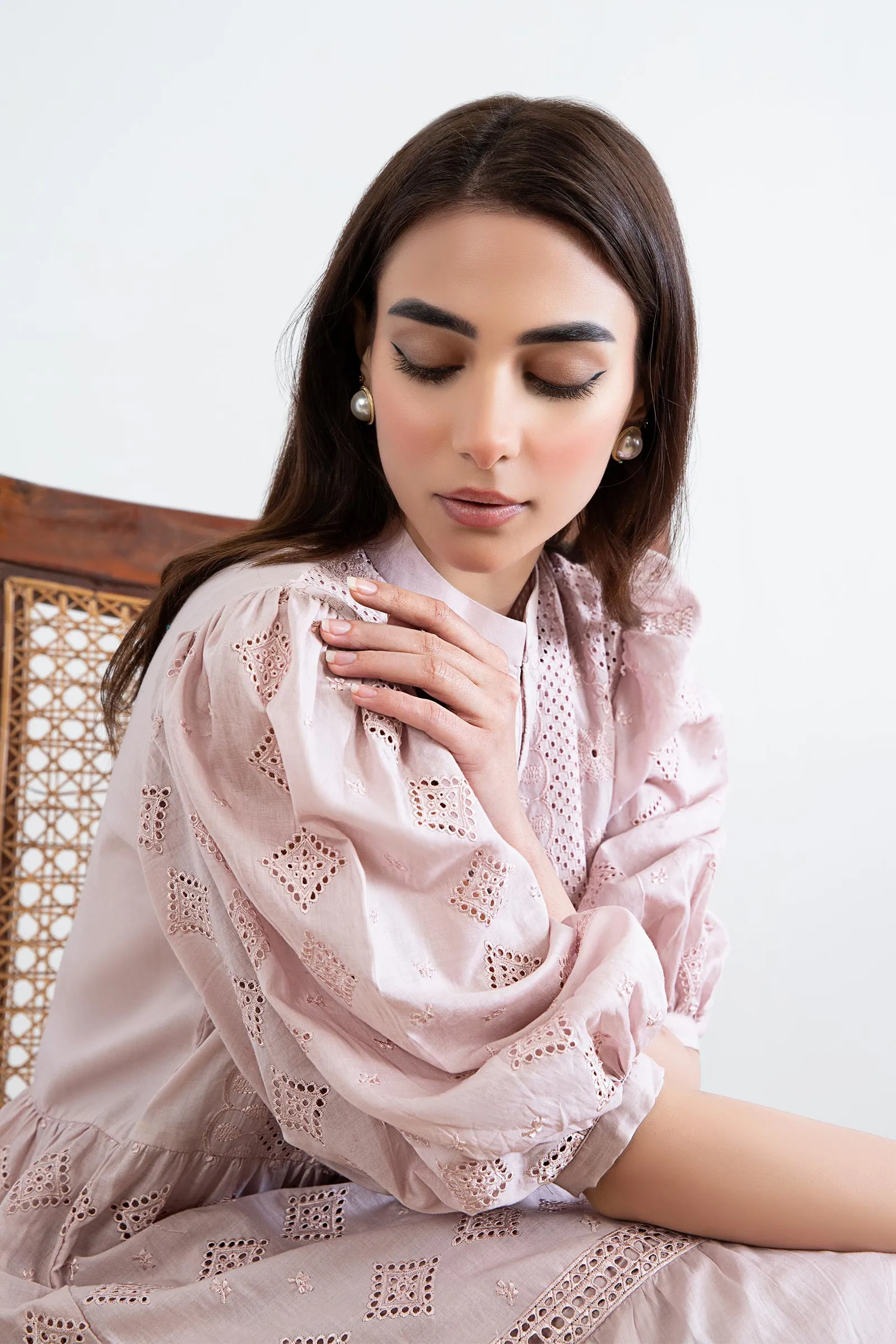 Embroidered Lawn Dress | MB-EF24-88