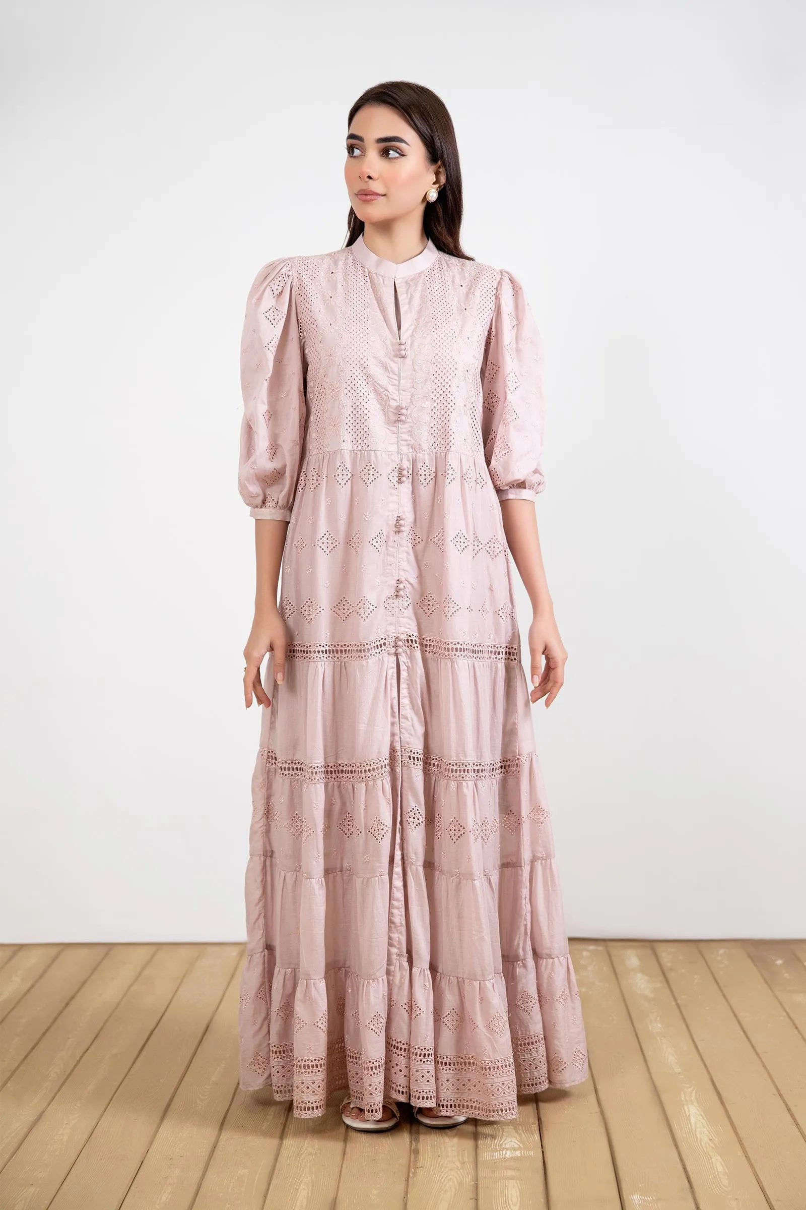 Embroidered Lawn Dress | MB-EF24-88