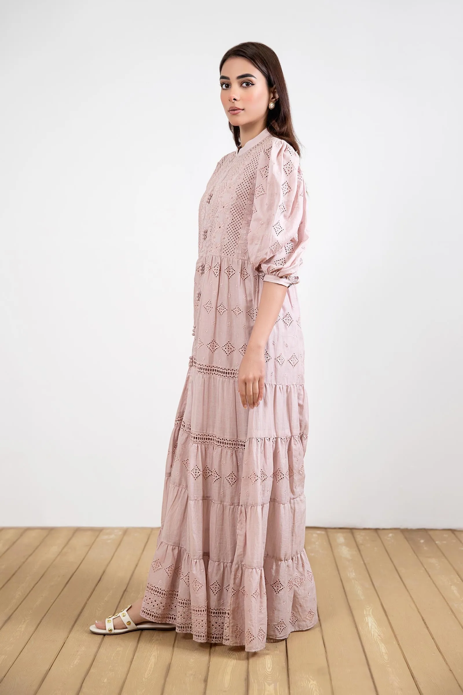 Embroidered Lawn Dress | MB-EF24-88