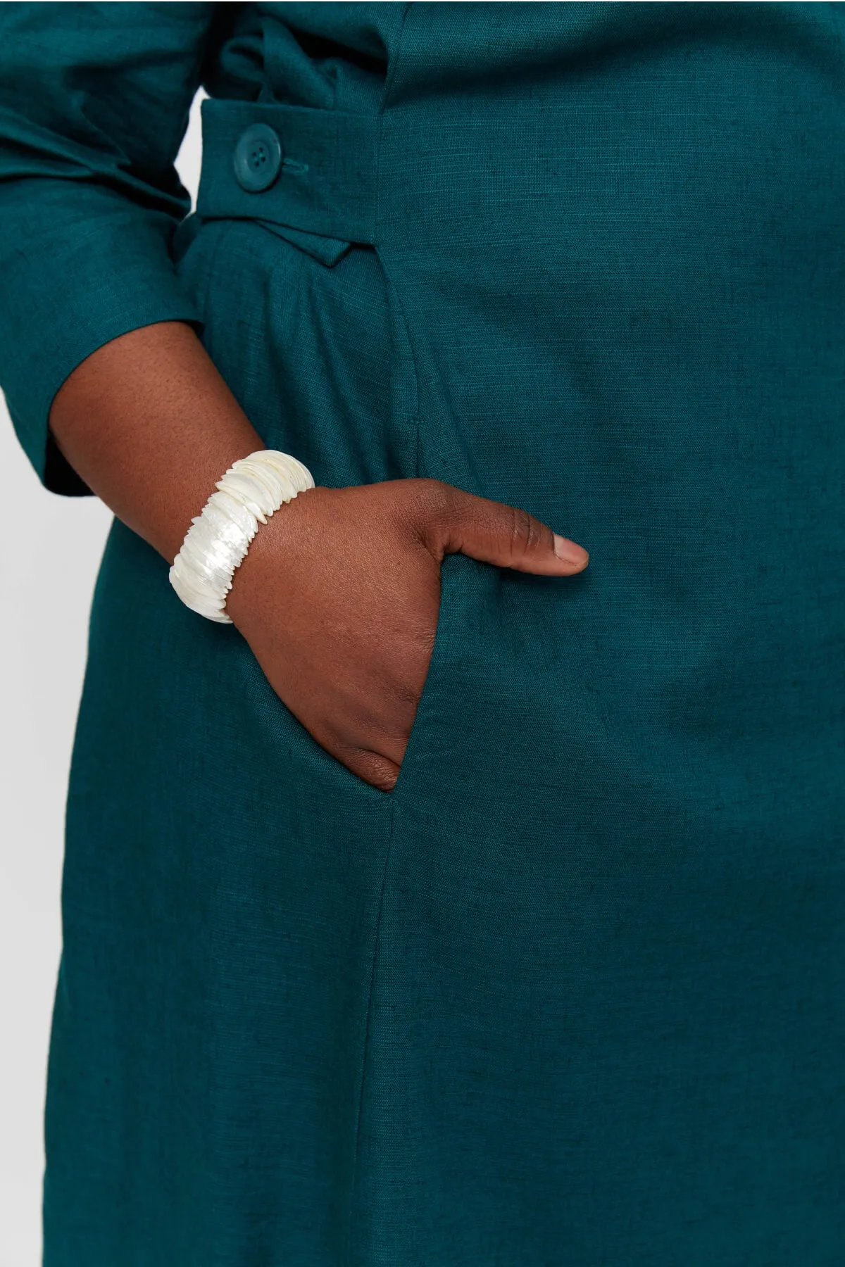 Emilia | Midi A-line Dress in Green