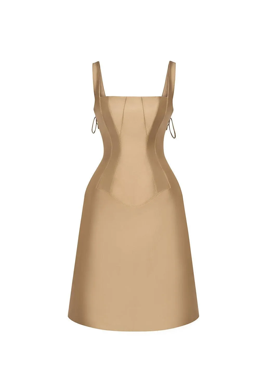 Emma A-line Strappy Polycotton Knee-length Dress