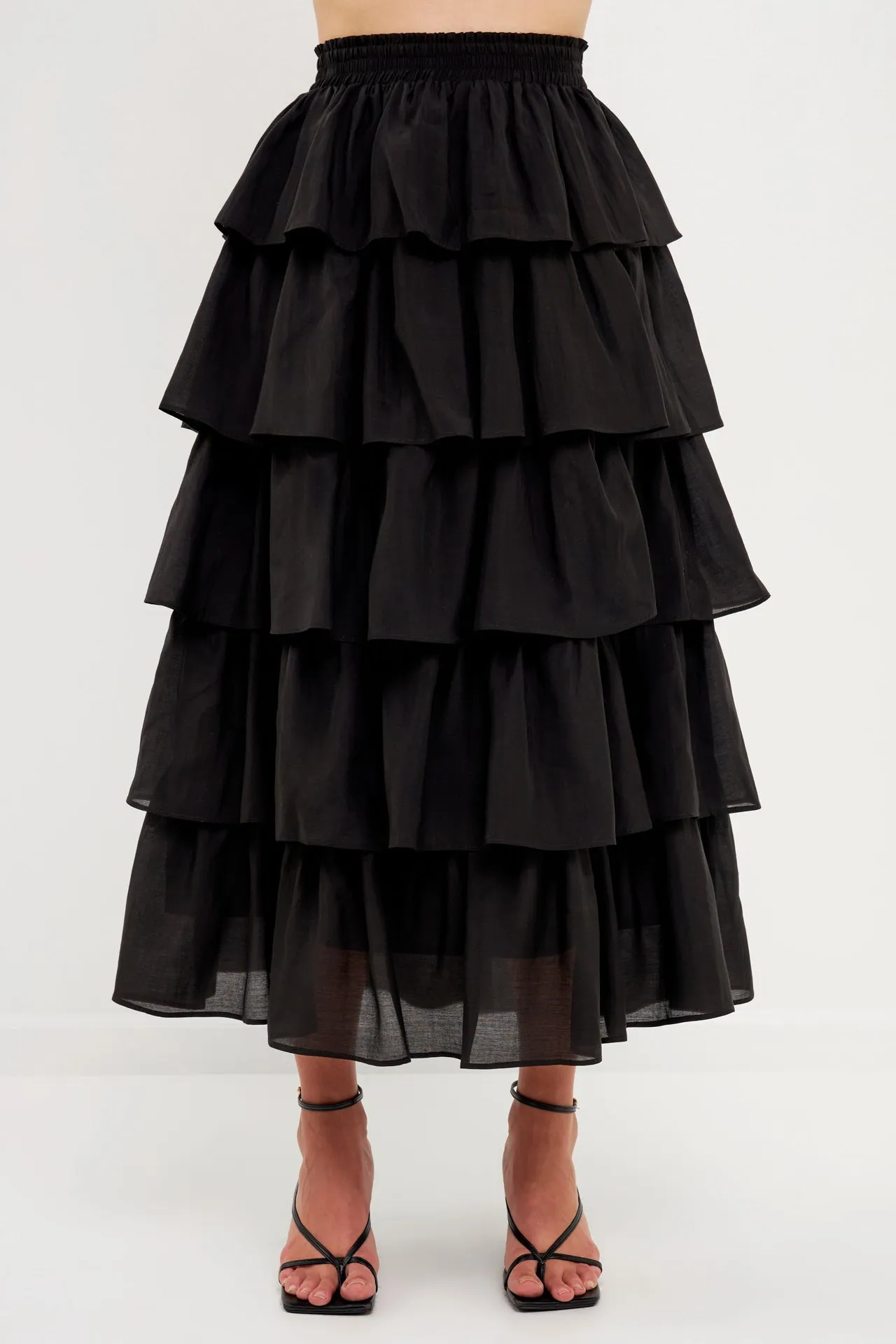 Endless Rose - Tiered Midi Skirt