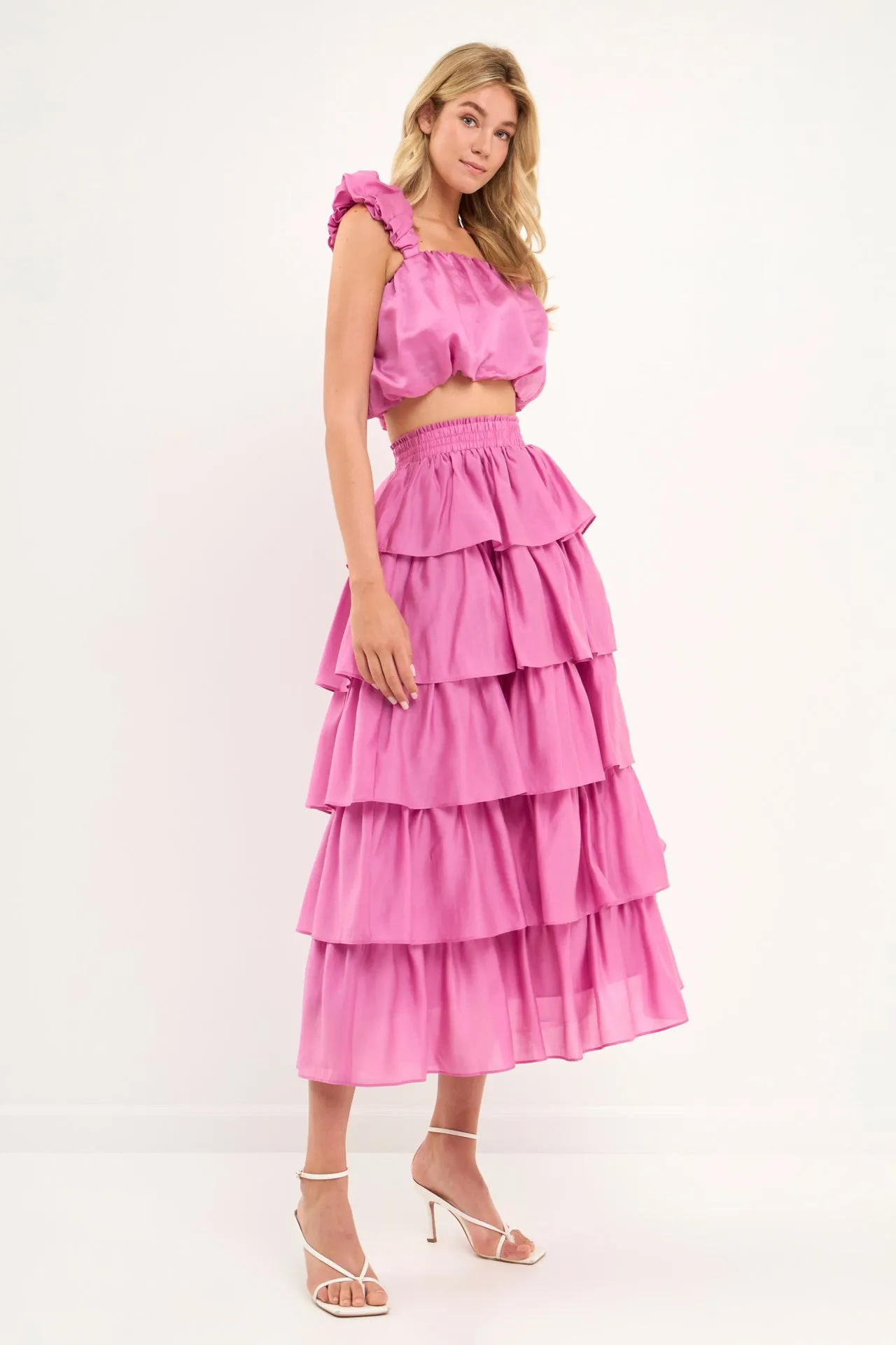 Endless Rose - Tiered Midi Skirt