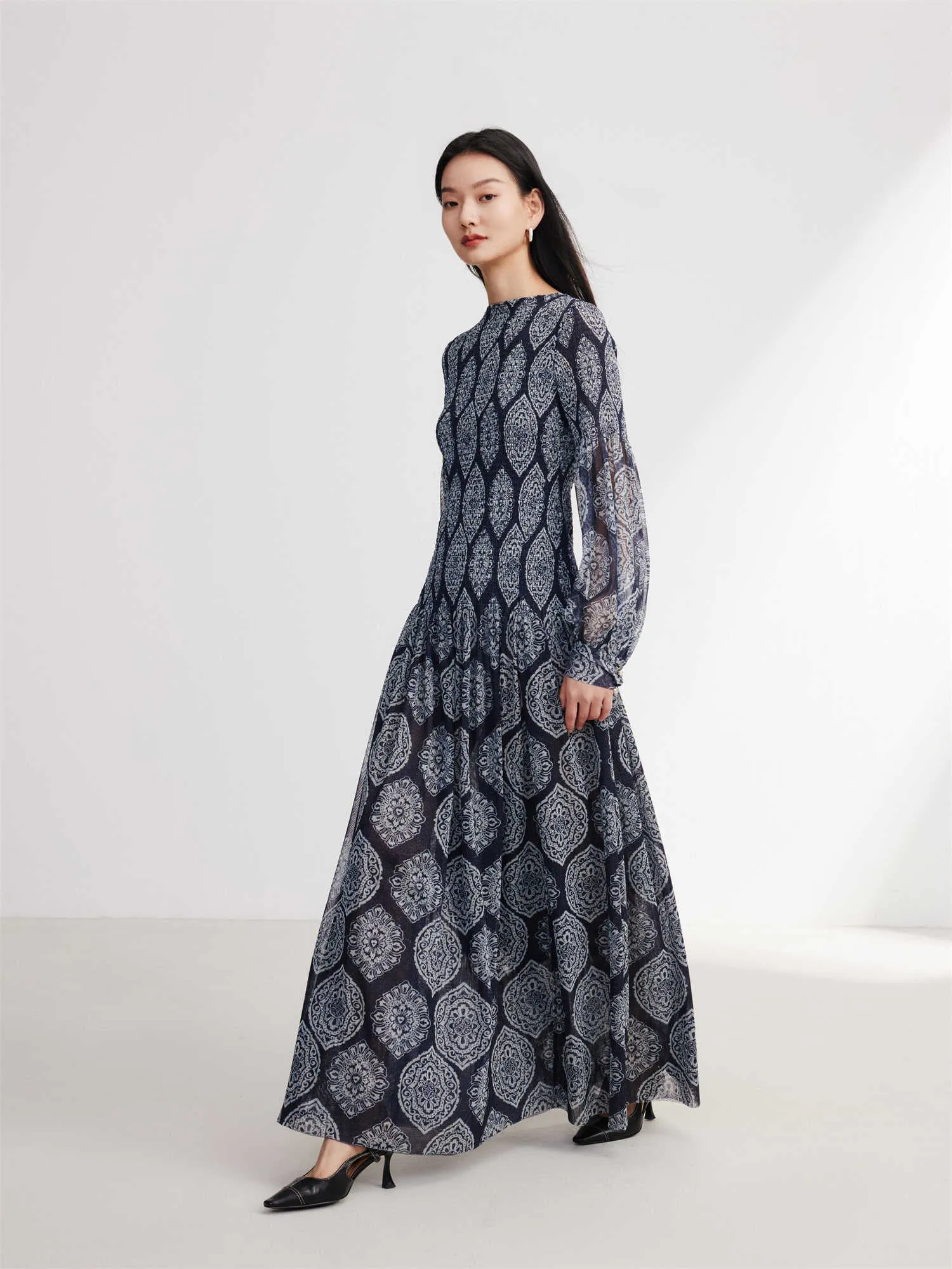 EP YAYING Elastic Print Dress