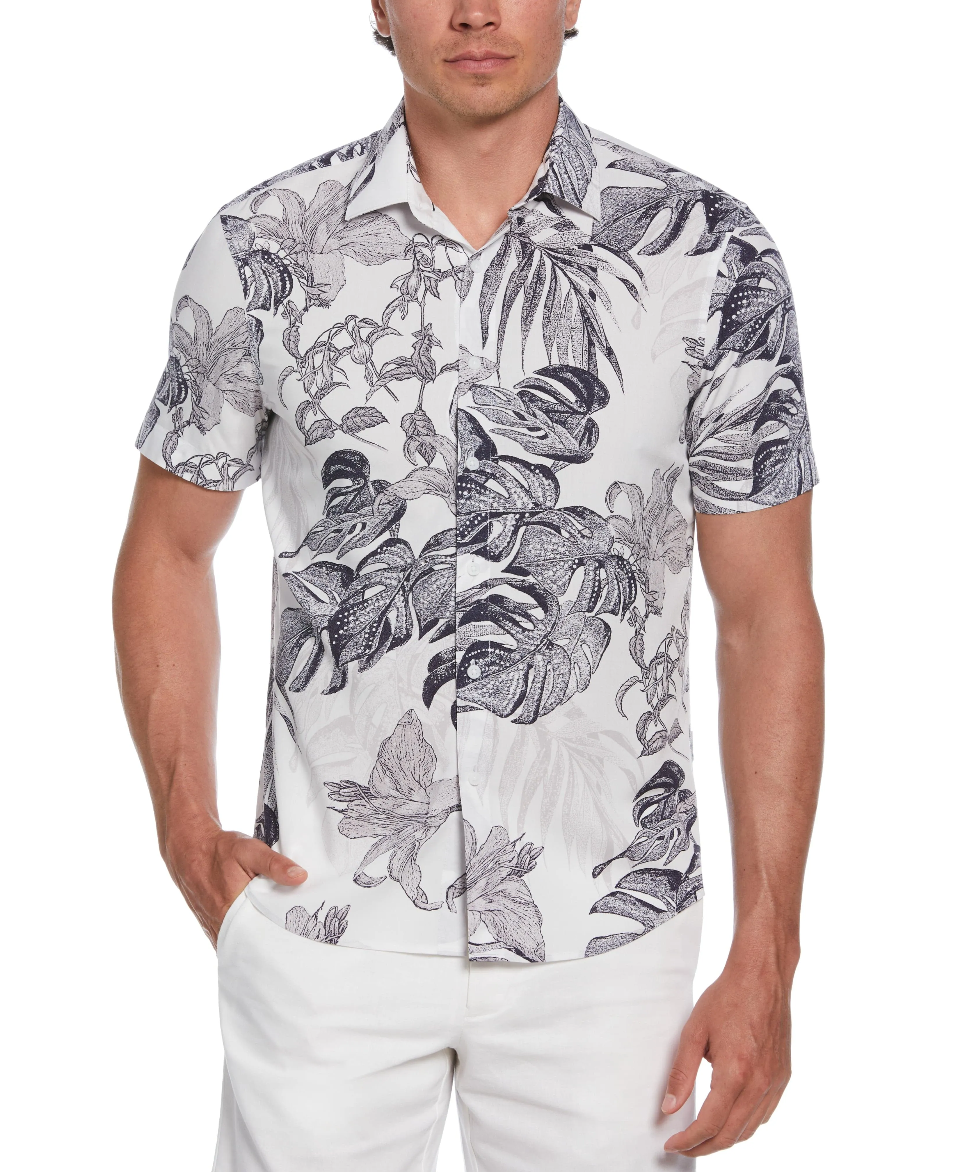 Exploded Botanical Print Shirt