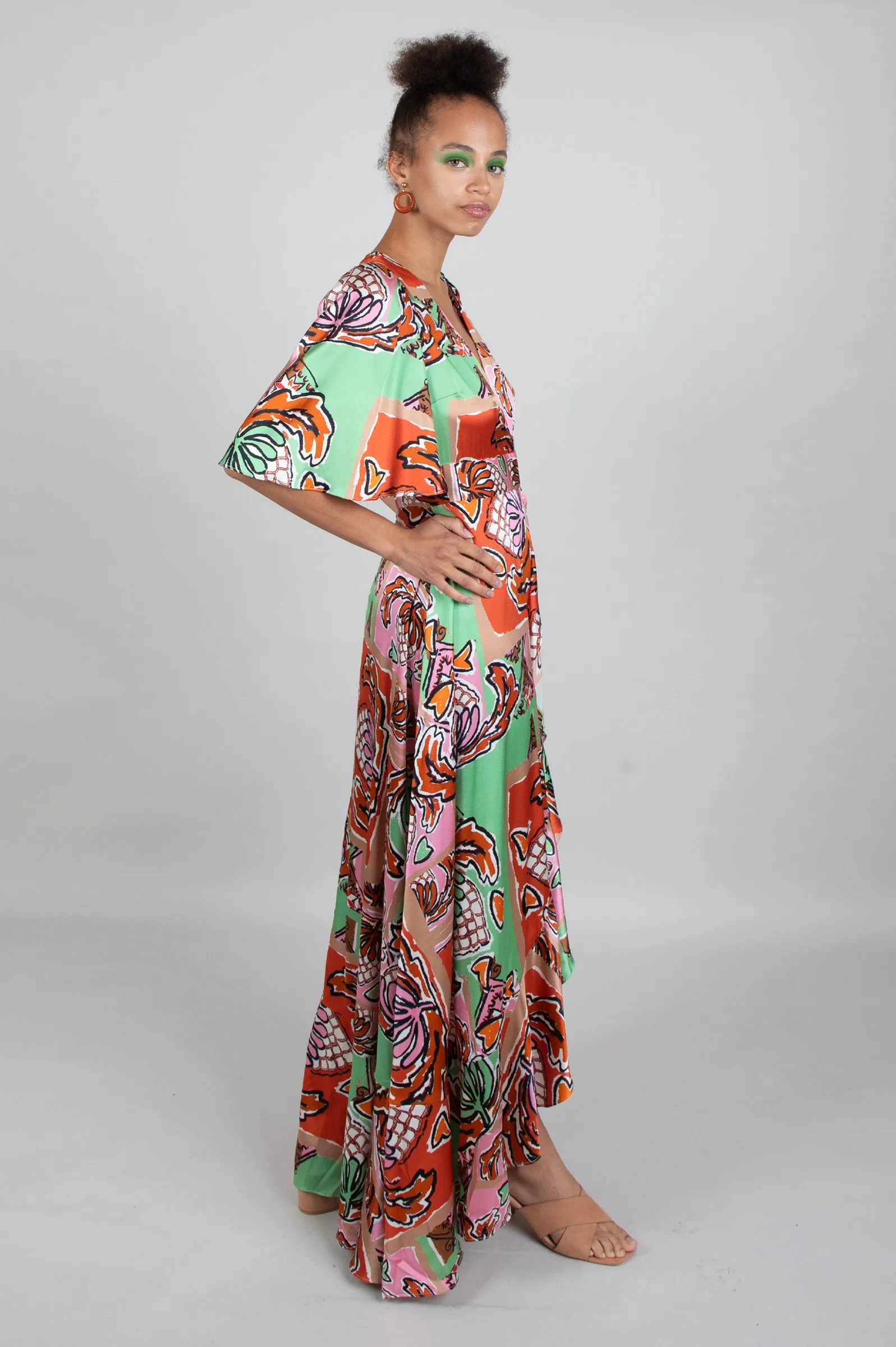 Faux Wrap Dress / "Calliope"