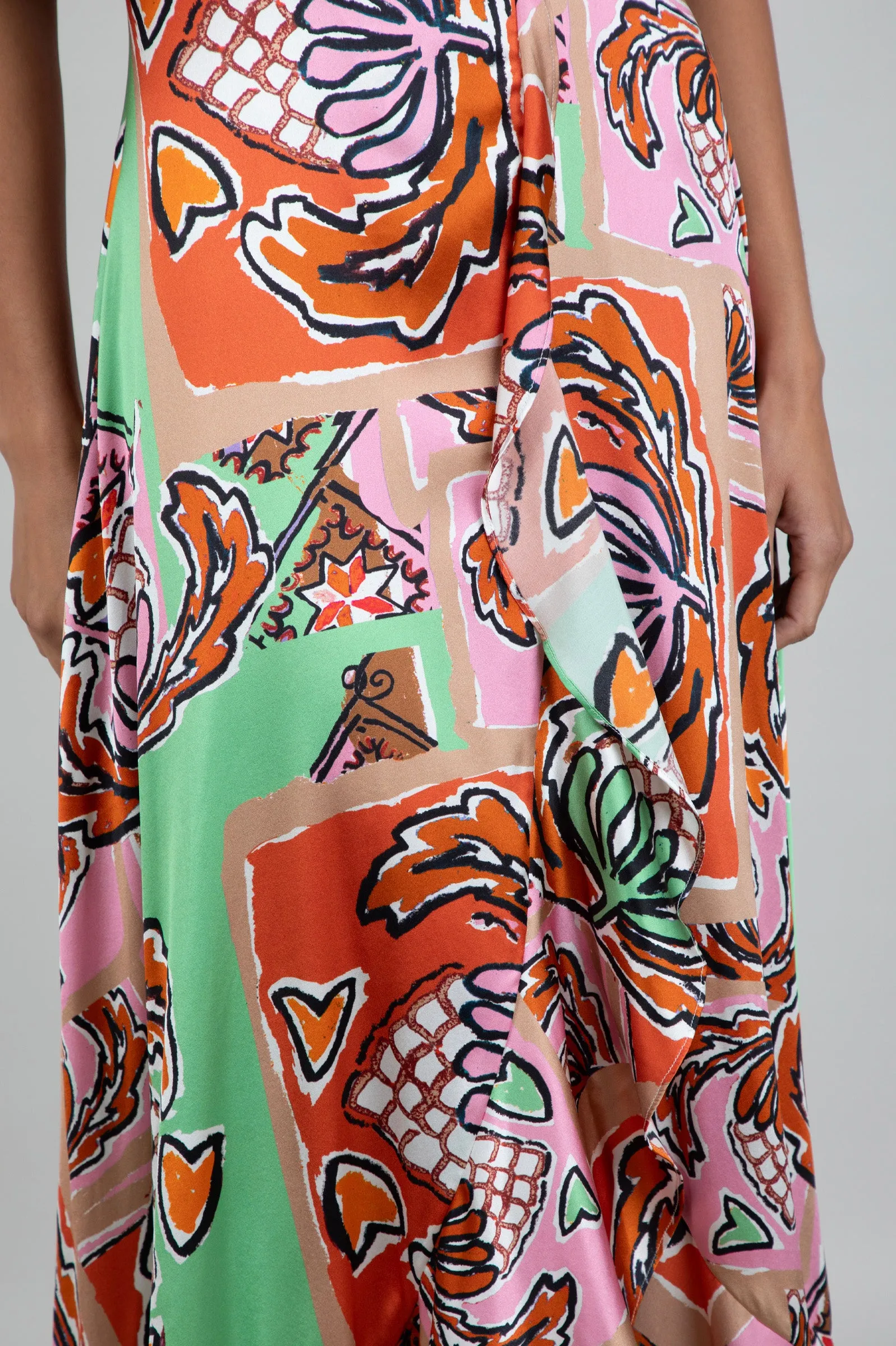 Faux Wrap Dress / "Calliope"