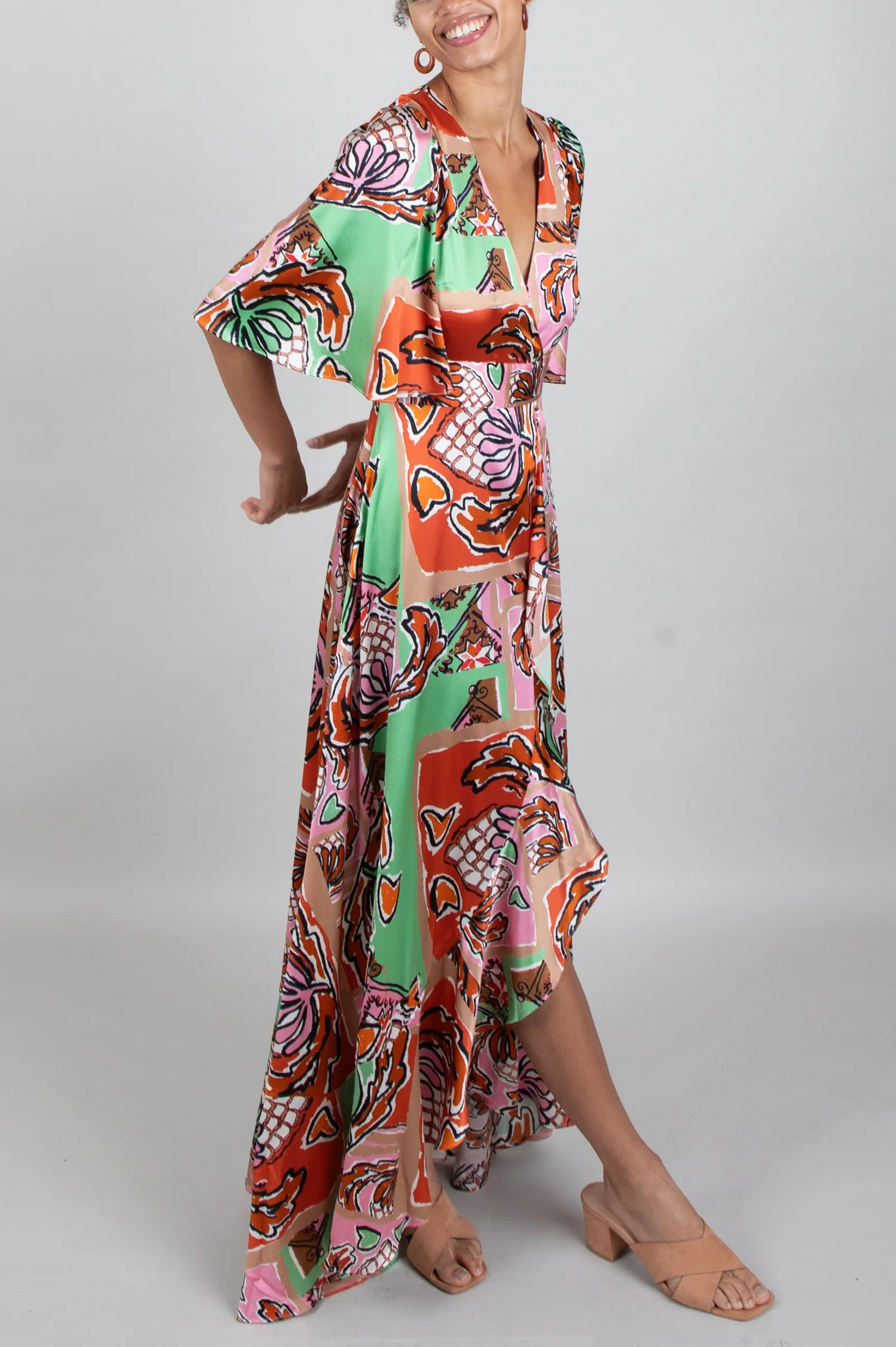 Faux Wrap Dress / "Calliope"