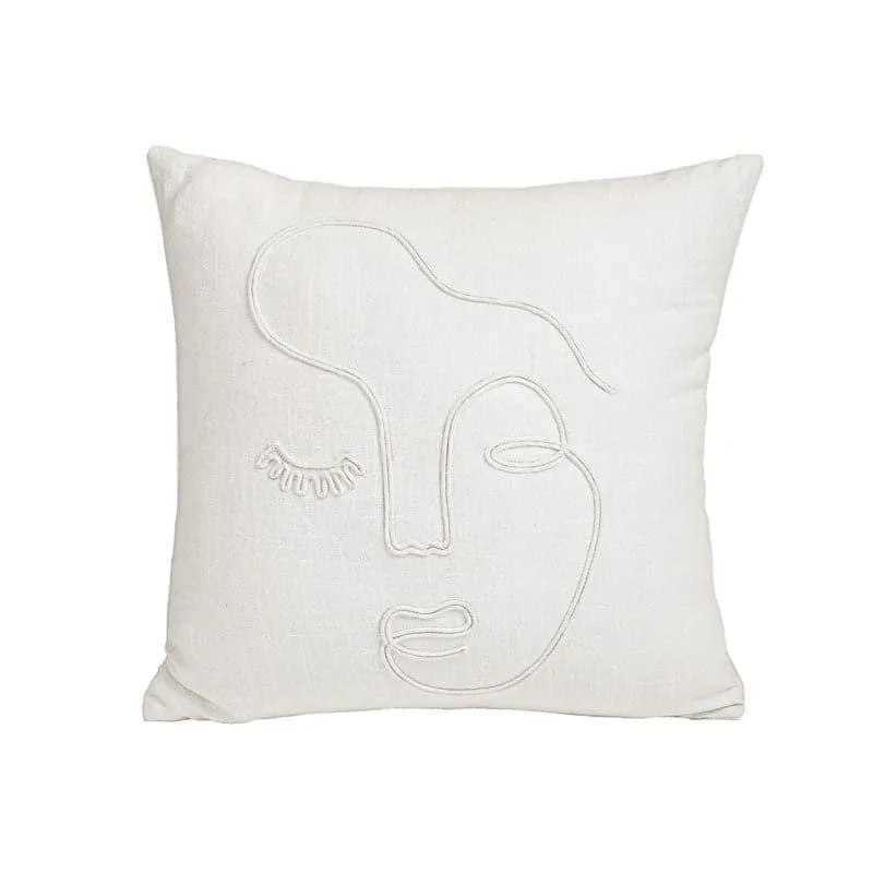 Femi Doodle Embroidered Cushion Cover