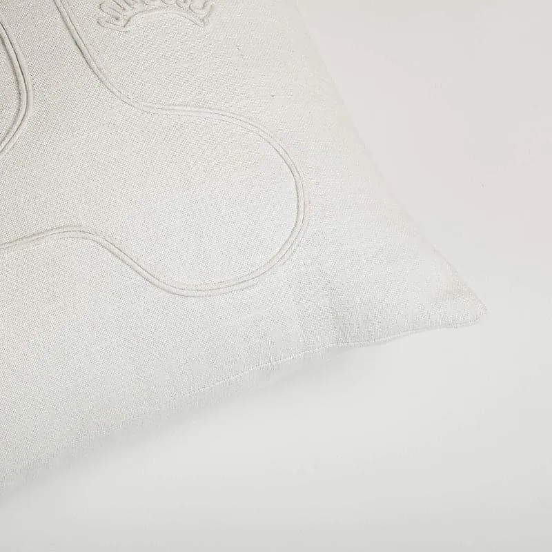 Femi Doodle Embroidered Cushion Cover