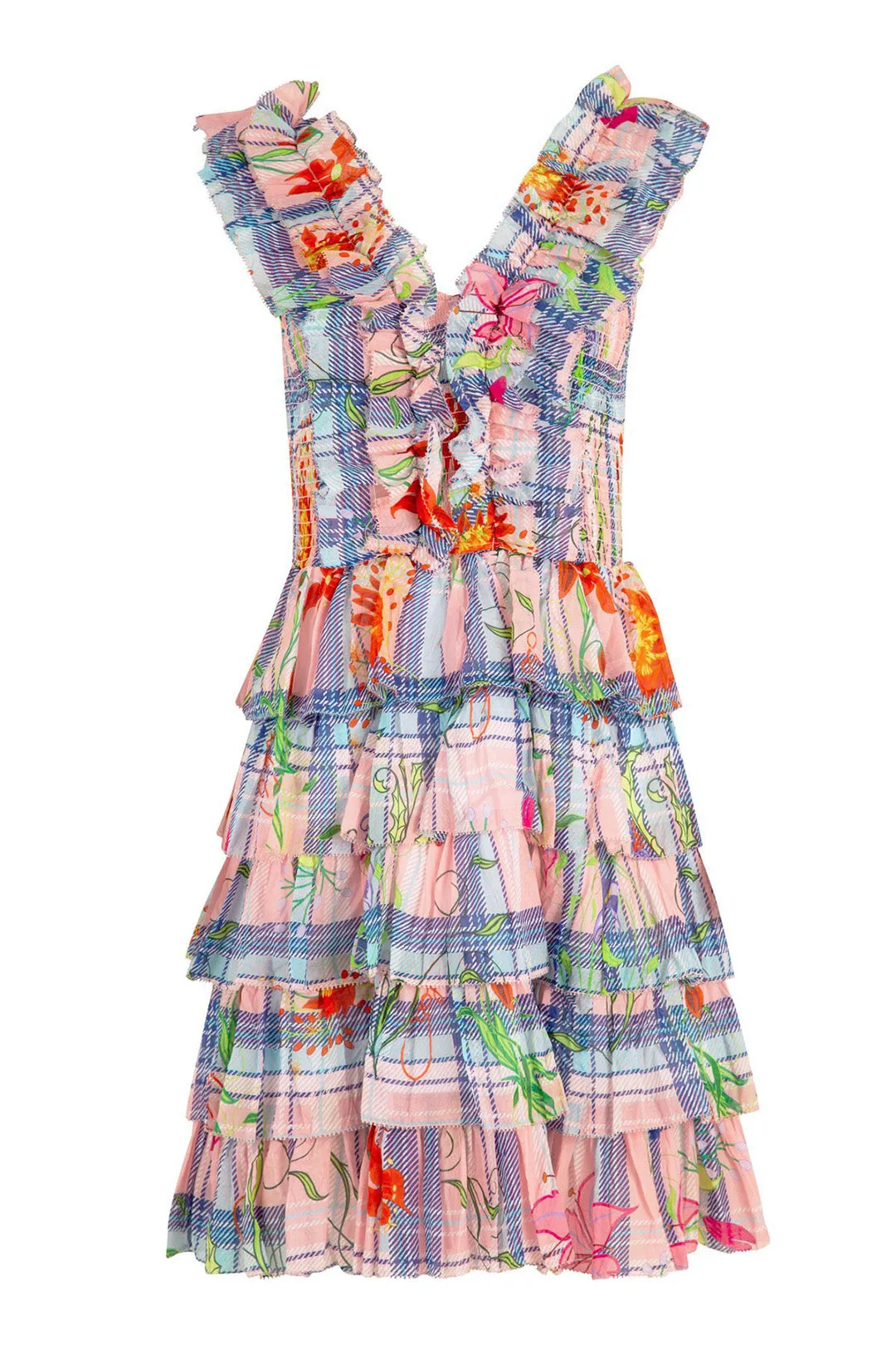Fiesta Frills Tiered Mini Dress