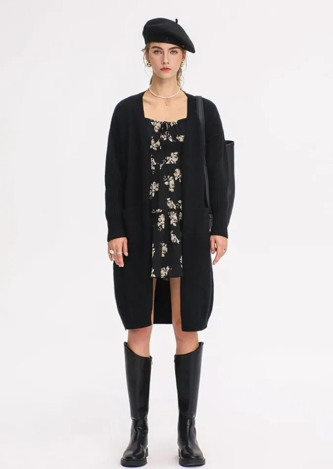 FLORAL LONG SLEEVE SHORT DRESS