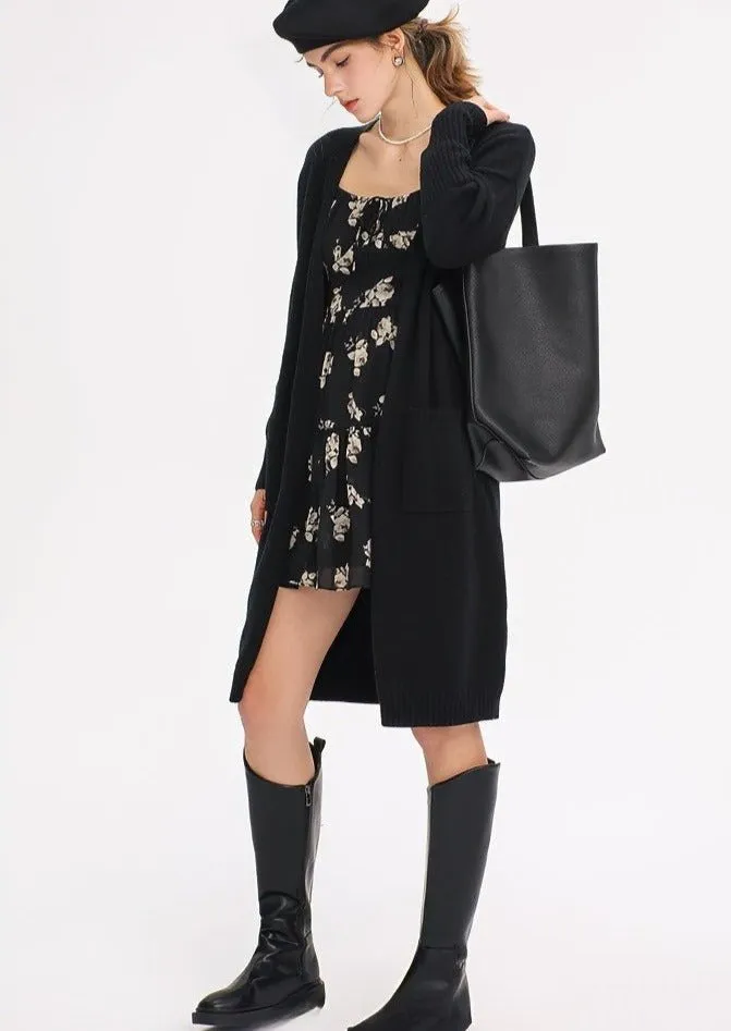 FLORAL LONG SLEEVE SHORT DRESS