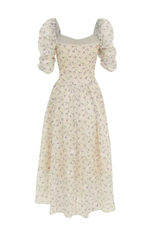 FLORAL PUFF SLEEVE DRESS