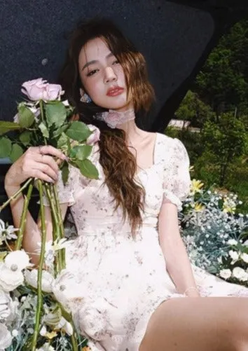 FLORAL PUFF SLEEVE DRESS