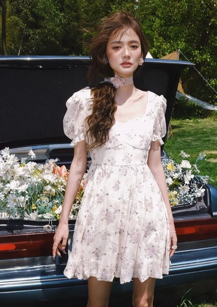 FLORAL PUFF SLEEVE DRESS