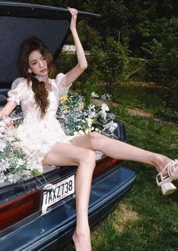 FLORAL PUFF SLEEVE DRESS