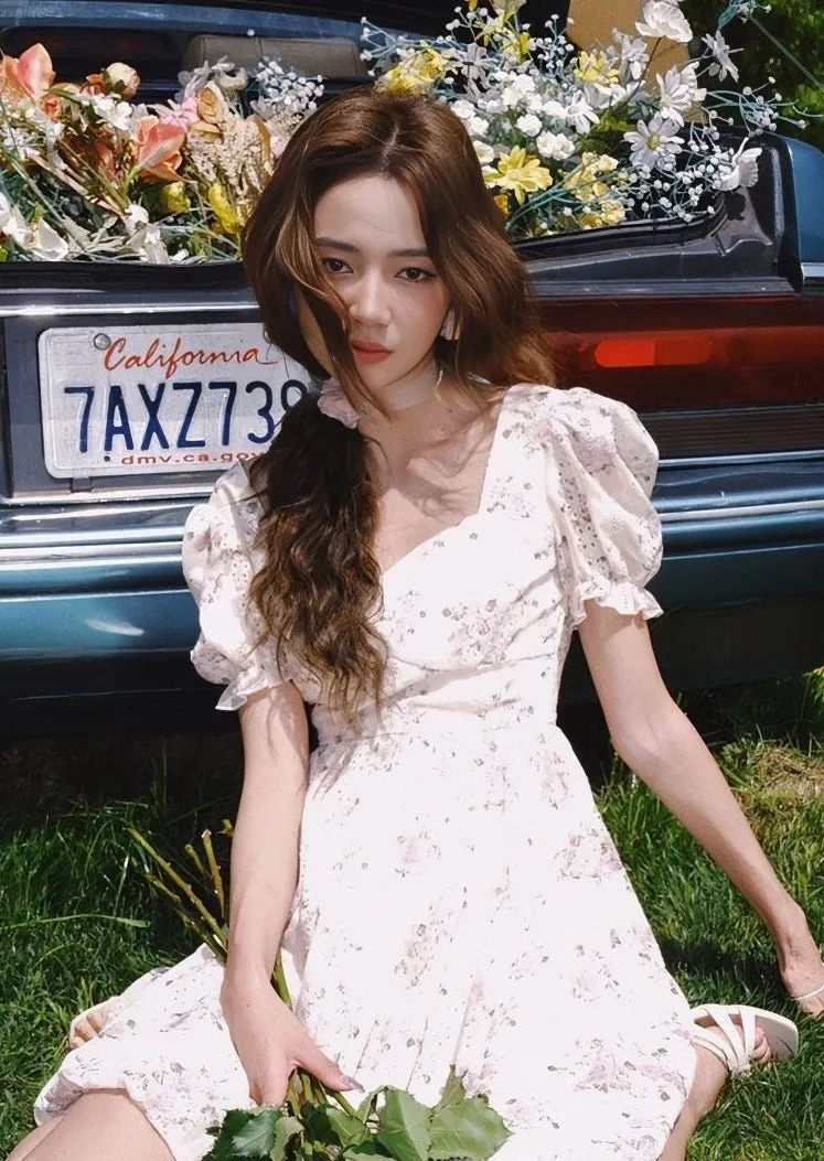 FLORAL PUFF SLEEVE DRESS